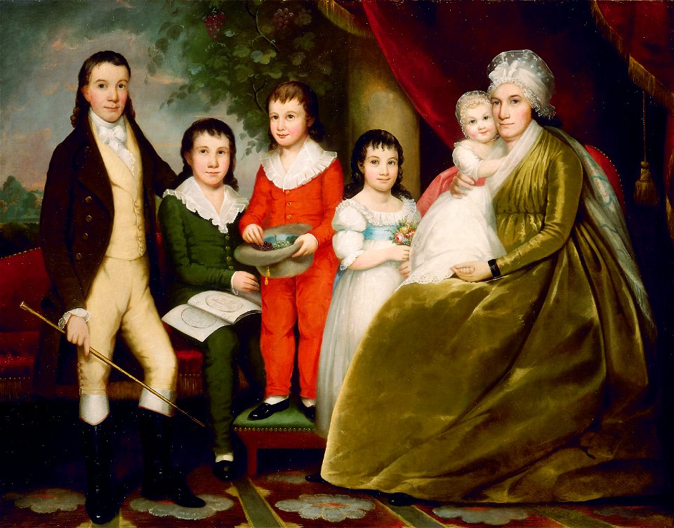 Ezra Ames - Mrs. Noah Smith and Family - 1954.311 - Art Institute of Chicago