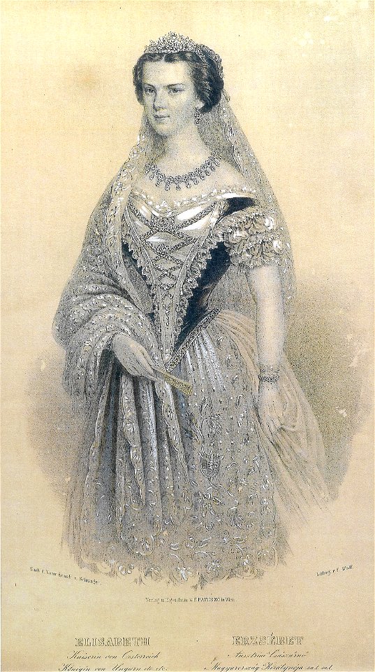 F Wolf Kaiserin Elisabeth von Österreich c1855