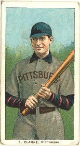 F. Clarke, Pittsburgh Pirates, baseball card portrait LCCN2008676541
