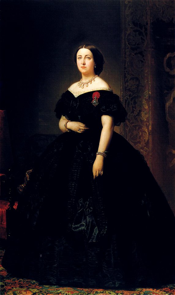 F. de Madrazo - 1863, Inés Francisca de Silva, Marquesa de Alcañices (Colección particular, Madrid, 205 x 124 cm)