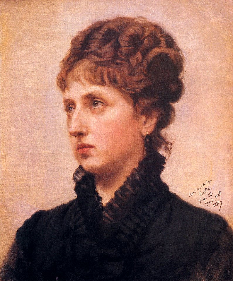 F. de Madrazo - 1875, Cecilia de Madrazo y Garreta (Colección particular, Bilbao, 48 x 38 cm)
