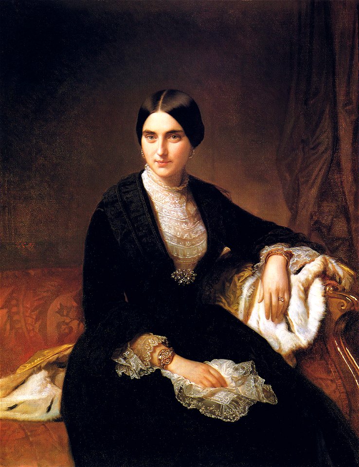 F. de Madrazo - 1852, Señora de la Quintana (Colección particular, Madrid, 120 x 85 cm)