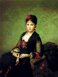 F. de Madrazo - 1877, María de los Ángeles Beruete y Moret, Condesa de Muguiro (Colección particular, Madrid, 131 x 86 cm)