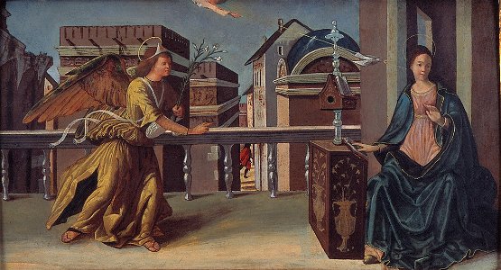 F. del Cossa - De annunciatie - NK1577 - Cultural Heritage Agency of the Netherlands Art Collection