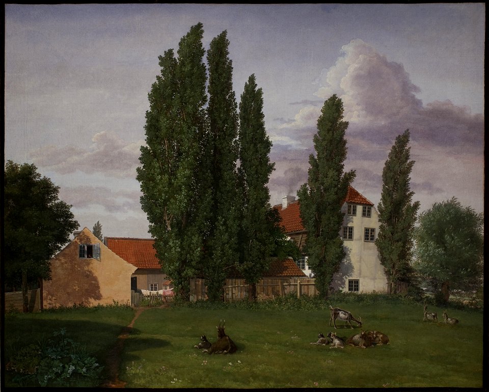F. Sødring - Marialyst at Frederiksberg. Ole Winstrup's House - KMS7217 - Statens Museum for Kunst