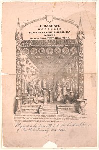 F. Basham, modeller, plaster, cement & scagliola worker No. 408 Broadway, New York - F.J. Palmer. LCCN2003670126