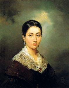 F. de Madrazo - 1837, Luisa Garreta y Huertas (Colección particular, 28 x 23 cm)