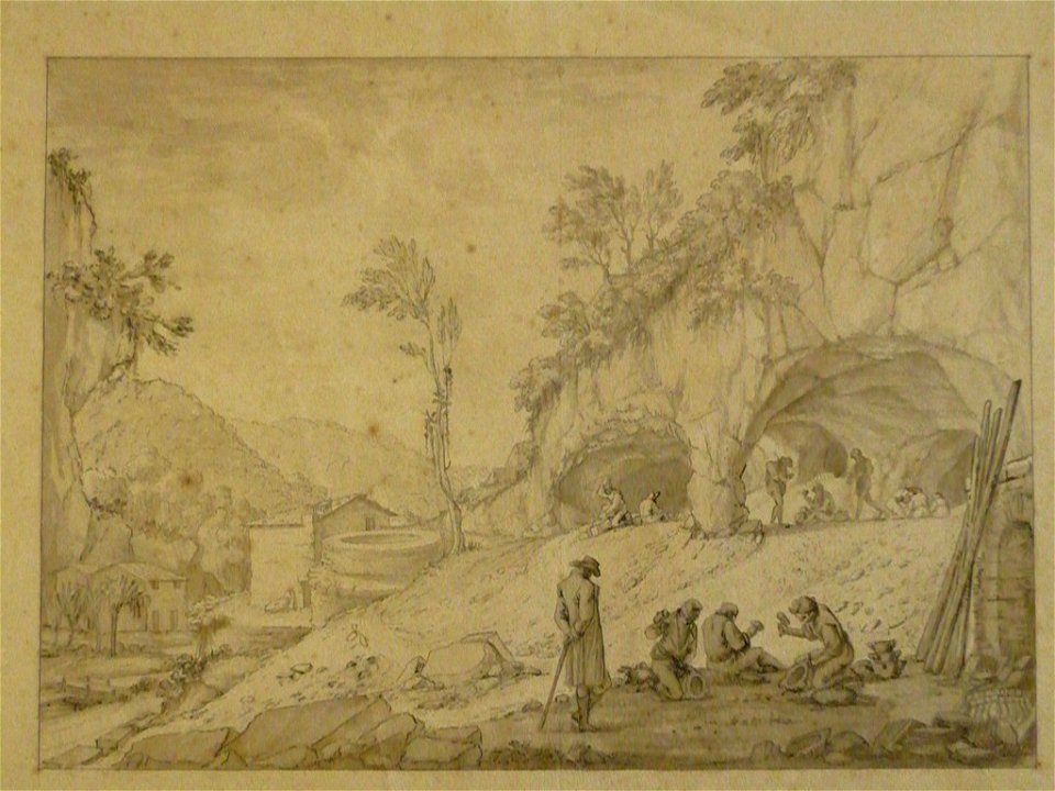 Fabbricazione di mortai, quadrette e balaustre di marmo nelle cave, Massa 1810 ca - san dl SAN IMG-00002965