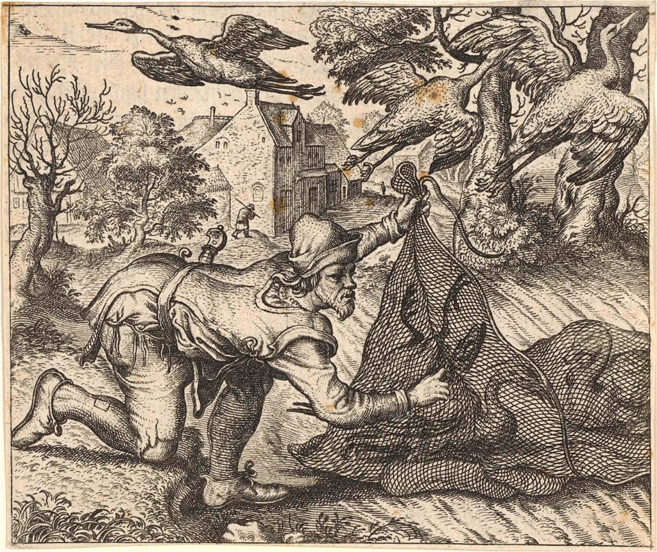Fabel van de boer en de ooievaar
