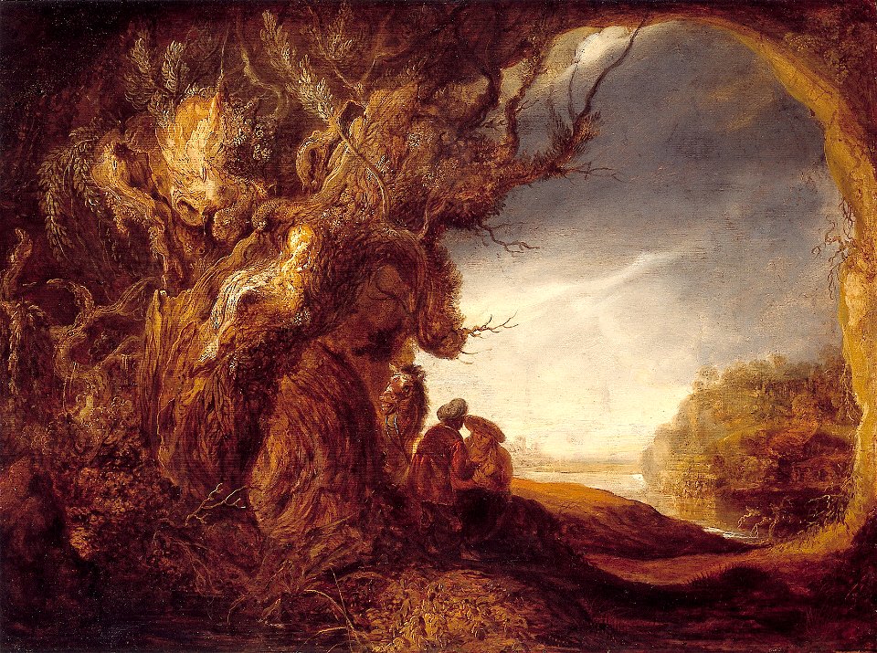 F. Bol - Landschap met rust op de vlucht naar Egypte - NK2779 - Cultural Heritage Agency of the Netherlands Art Collection