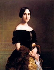 F. de Madrazo - 1850, María del Carmen de Aguirre Solarte, Marquesa de Molíns (Colección particular, Madrid, 103 x 80 cm)