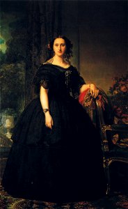 F. de Madrazo - 1858, Bárbara de Bustamente y Campaner (Colección particular, 202 x 126 cm)