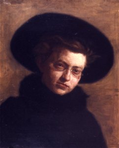 Girl in a Big Hat - Portrait of Lillian Hammitt G234