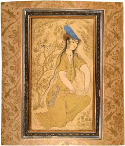 Girl in a Fur Hat by Reza Abbasi