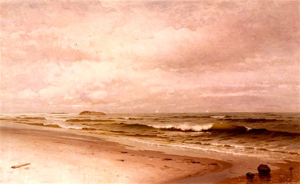 F. K. M. Rehn - Beach of Bass Rocks, Gloucester, Massachusetts - 1949.8.2 - Smithsonian American Art Museum