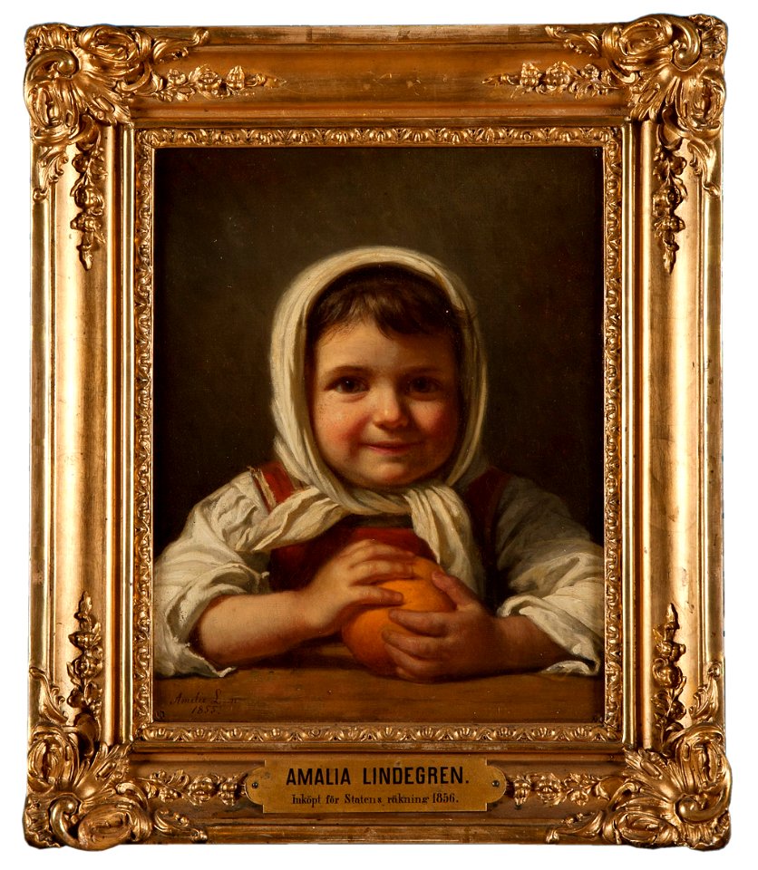 Girl with an Orange (Amalia Lindegren) - Nationalmuseum - 17994