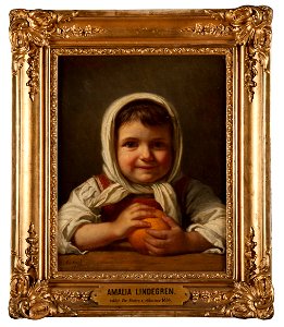 Girl with an Orange (Amalia Lindegren) - Nationalmuseum - 17994
