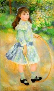 Girl with a hoop