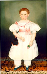 Girl with Reticule and Rose G-001953-20120817