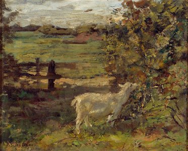 F.W.M. Deutmann - Landschap met geitje - B1943 - Cultural Heritage Agency of the Netherlands Art Collection