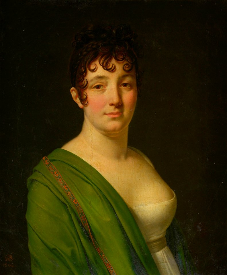 Girodet-Trioson - Madame Bocquet au châle vert (Marie-Françoise-Claudine Tricard)