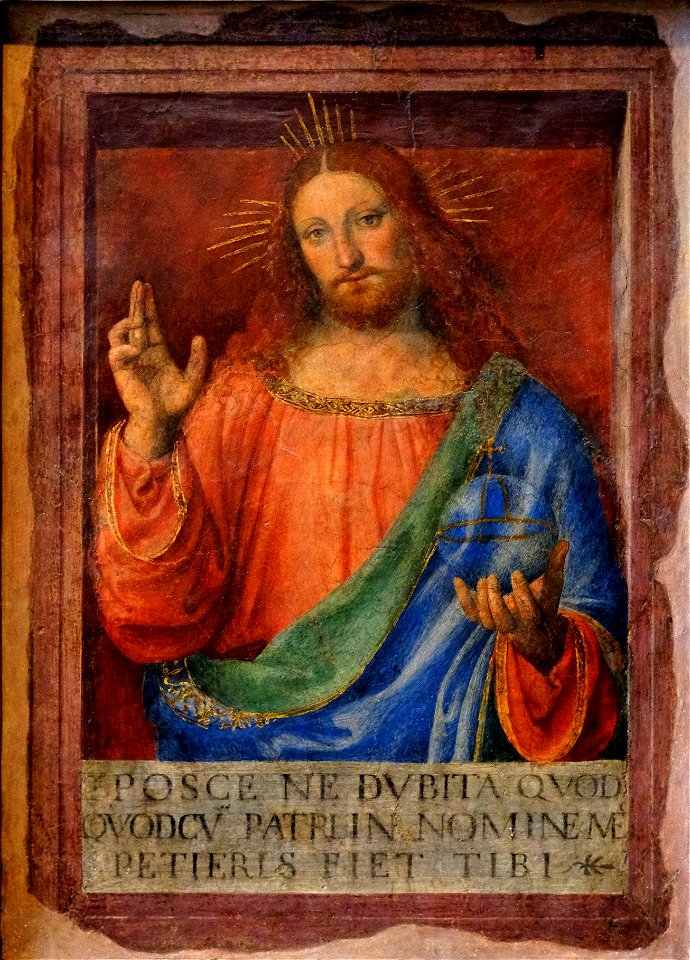 F0464 Louvre Luini Christ benissant MI715 rwk