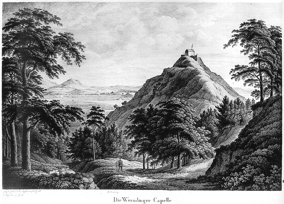 FA Seyffer - Die Wurmlinger Capelle Kupferstich ca1815 (SW074)