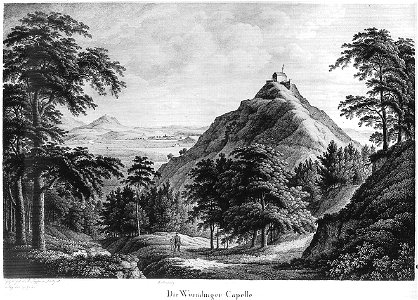 FA Seyffer - Die Wurmlinger Capelle Kupferstich ca1815 (SW074)