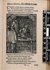 Faber cultrarius. Der Messerschmid. (The Cutler) (BM 1904,0206.103.60)