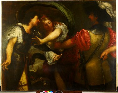 Girolamo Forabosco (Padua c. 1604-Venice 1672) - A Scene of Jealousy^ - RCIN 402798 - Royal Collection