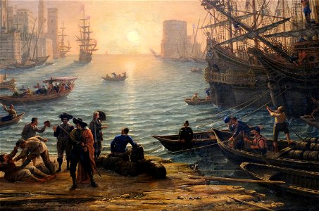 F0088 Louvre Gellee Port au soleil couchant detail INV4715 rwk