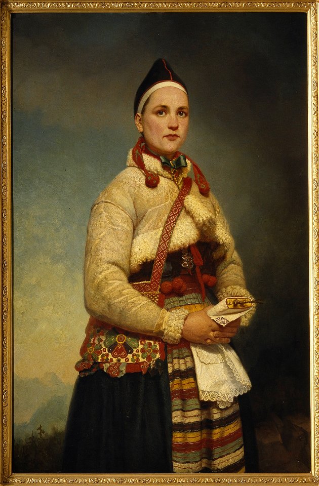 Girl from Dalarna (Gottfrid Virgin) - Nationalmuseum - 18254