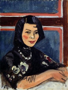 Girl from Taiwan by Fujishima Takeji (Saga University Art Museum)
