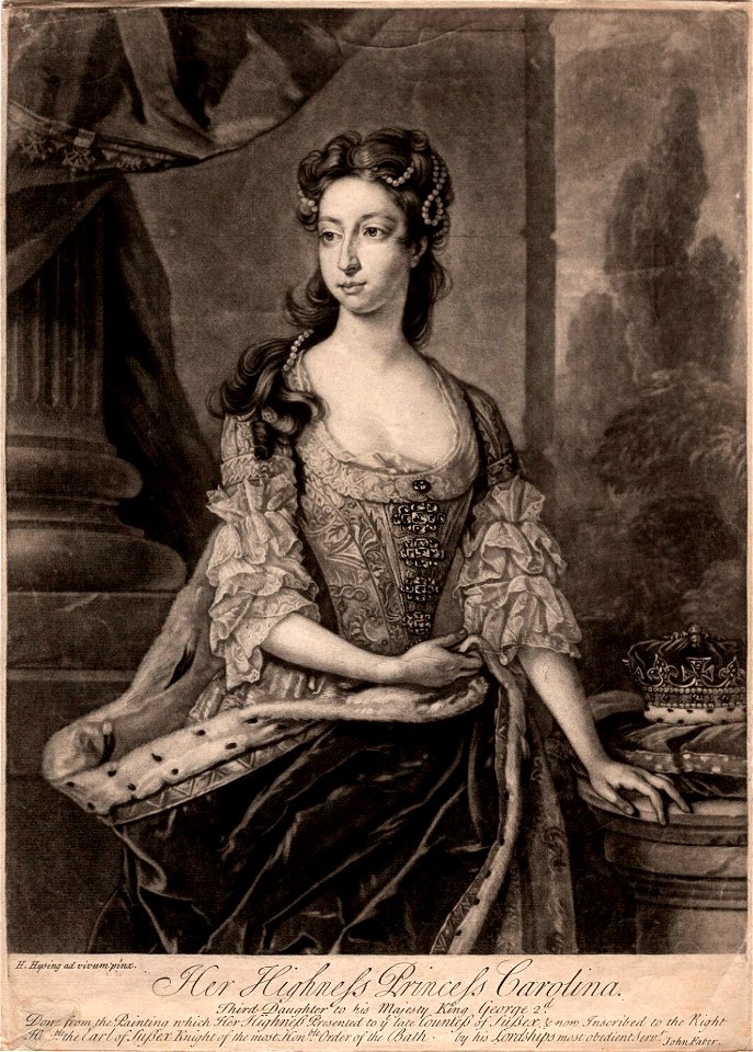 Faber after Hysing - Caroline of Great Britain