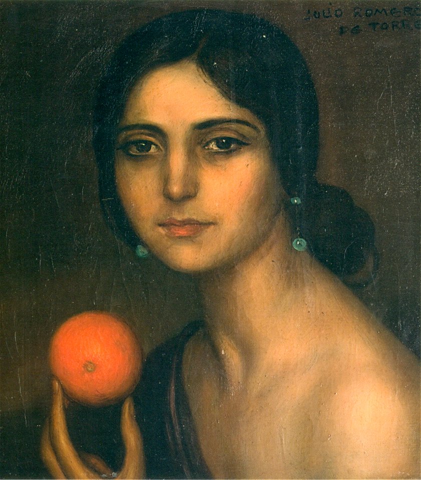 Gitana de la naranja by Julio Romero de Torres