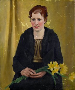 Girl with Daffodils - Percy Shakespeare