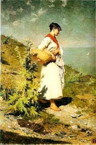 Giuliano - Giovane della riviera - olio su tela 88 x 61 cm