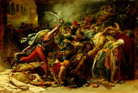Anne-Louis Girodet de Roussy-Trioson - La révolte du Caire (ca. 1810)