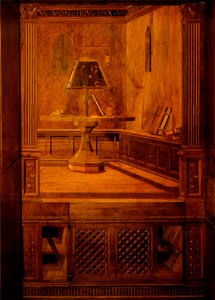 Giuliano, benedetto da maiano e bottega, tarsie dello studiolo di federico II 03