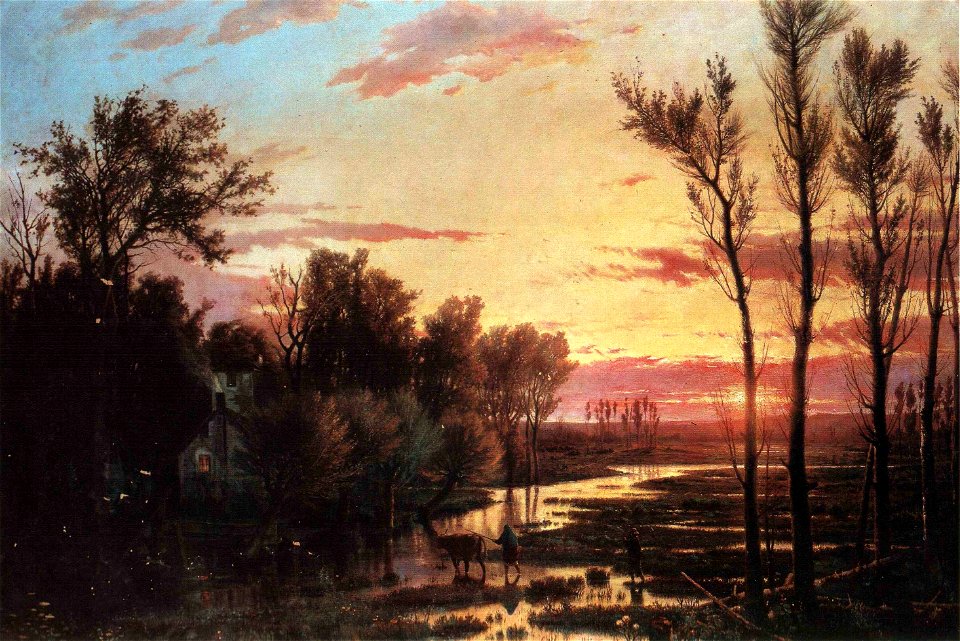 Giulio Carmignani Tramonto dopo la pioggia