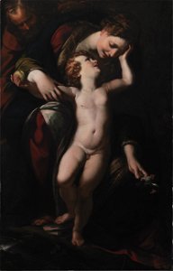 Giulio Cesare Procaccini - The Holy Family. The Rest on the Flight into Egypt - KMS7319 - Statens Museum for Kunst