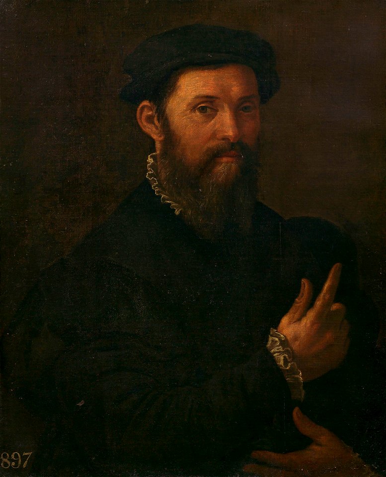 Girolamo Mazzola Bedoli (Viadana c. 1500-Parma 1569) - Portrait of a Man - RCIN 402880 - Royal Collection