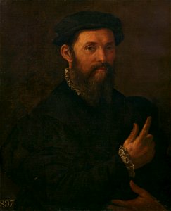 Girolamo Mazzola Bedoli (Viadana c. 1500-Parma 1569) - Portrait of a Man - RCIN 402880 - Royal Collection