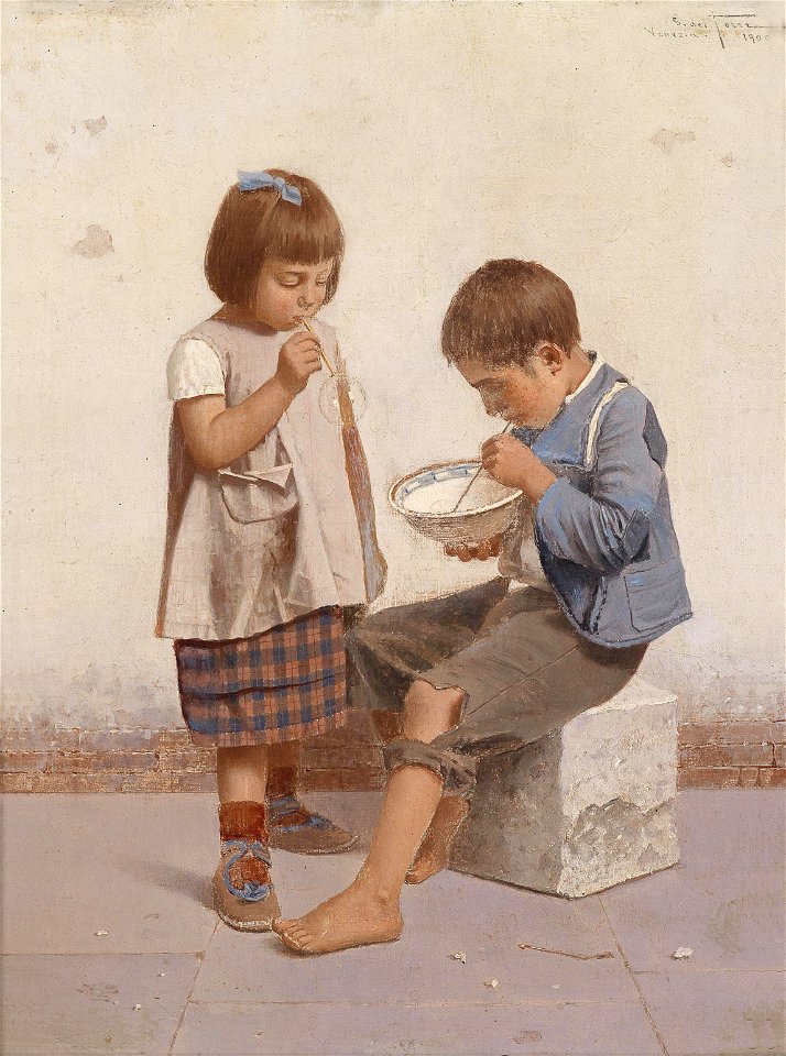 Giulio del Torre Seifenblasen 1900