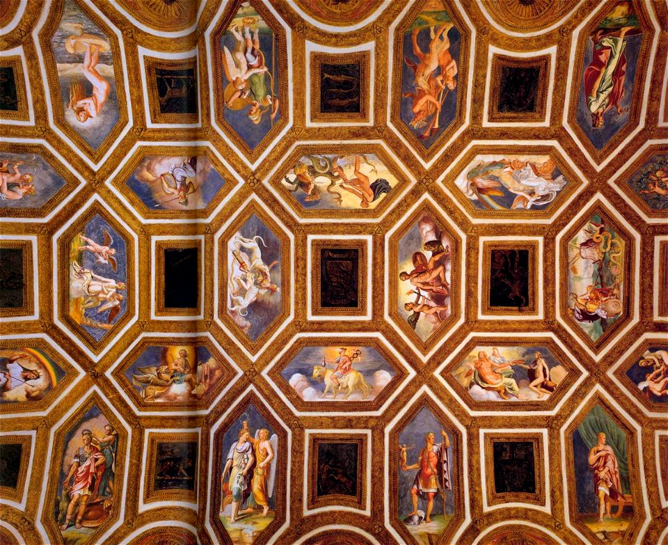 Giulio Romano - Ceiling decoration - WGA09590