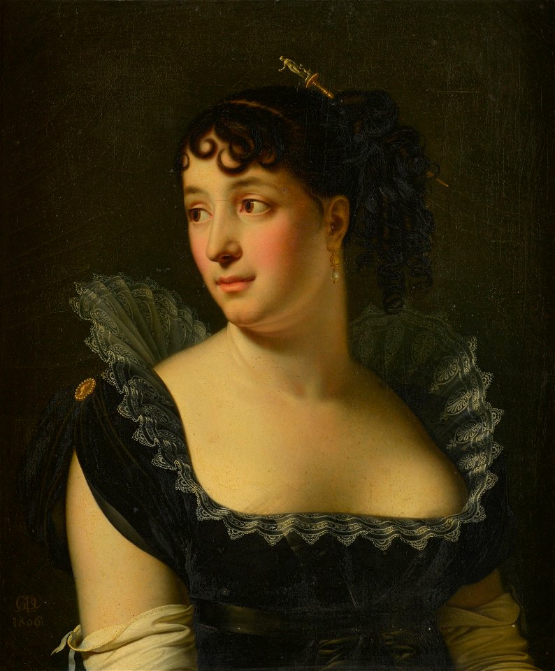 Girodet-Trioson - Madame Bertin de Veaux en buste (1806)