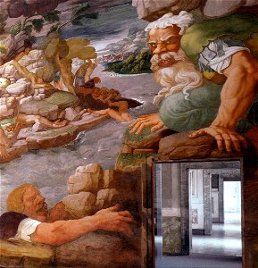 Giulio Romano - Fresco on the south wall (detail) - WGA09548