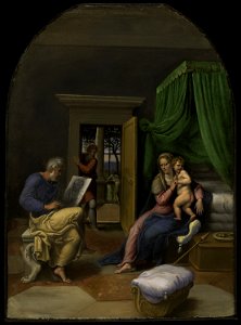 Girolamo da Carpi - Saint Luke Drawing the Virgin and Christ Child - 2007.246 - Art Institute of Chicago