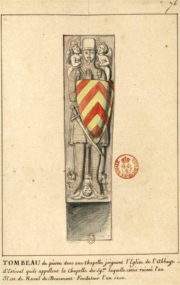 Gisant Raoul de Beaumont 1695