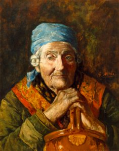 Girolamo Nerli - An old woman (study) - Google Art Project
